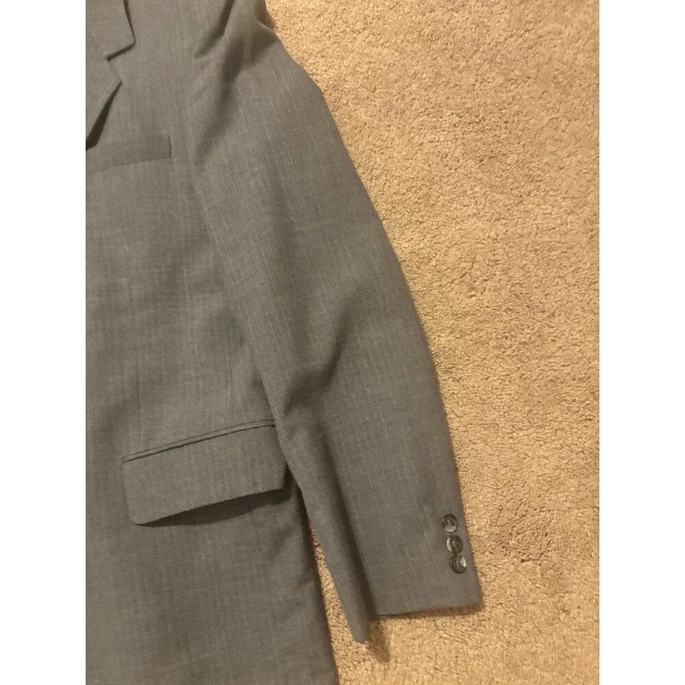 Andhurst Gray Suit Jacket Used 42L Made In Romania